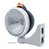 UP32638-Black Guide 682-C Headlight H4 & Original Style LED Signal - Amber Lens