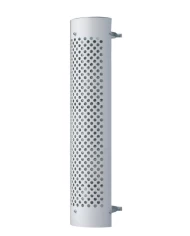 (BULK) 180 STAINLESS STEEL 48" ROUND CUTOUT EXHAUST SHIELD - 8" DIAMETER MUFFLER