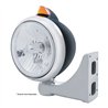 UP32640-Black Guide 682-C Style Headlight Crystal H4 & Original Style LED Signal - Amber Lens