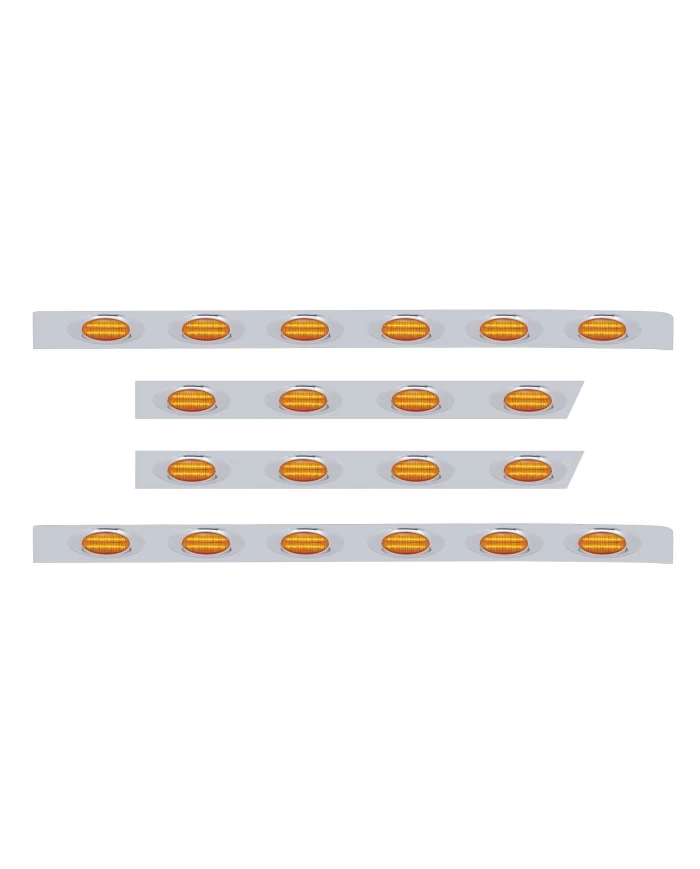 (BULK) S.S. PB 63ö SLEEPER LIGHT PANEL W/ TWENTY 12 AMBER LED "PHAMTOM I" MARKER LIGHT - AMBER LENS (BULK) S.S. PB 63ö SLEEPER LIGHT PANEL W/ TWENTY 12 AMBER LED "PHAMTOM I" MARKER LIGHT - AMBER LENS