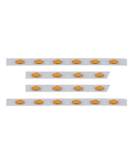 (BULK) S.S. PB 63ö SLEEPER LIGHT PANEL W/ TWENTY 12 AMBER LED "PHAMTOM I" MARKER LIGHT - AMBER LENS (BULK) S.S. PB 63ö SLEEPER LIGHT PANEL W/ TWENTY 12 AMBER LED "PHAMTOM I" MARKER LIGHT - AMBER LENS