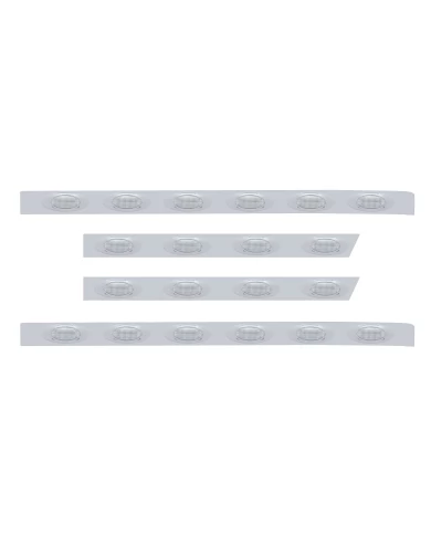 (BULK) S.S. PB 63ö SLEEPER LIGHT PANEL W/ TWENTY 12 AMBER LED "PHAMTOM I" MARKER LIGHT - CLEAR LENS (BULK) S.S. PB 63ö SLEEPER LIGHT PANEL W/ TWENTY 12 AMBER LED "PHAMTOM I" MARKER LIGHT - CLEAR LENS