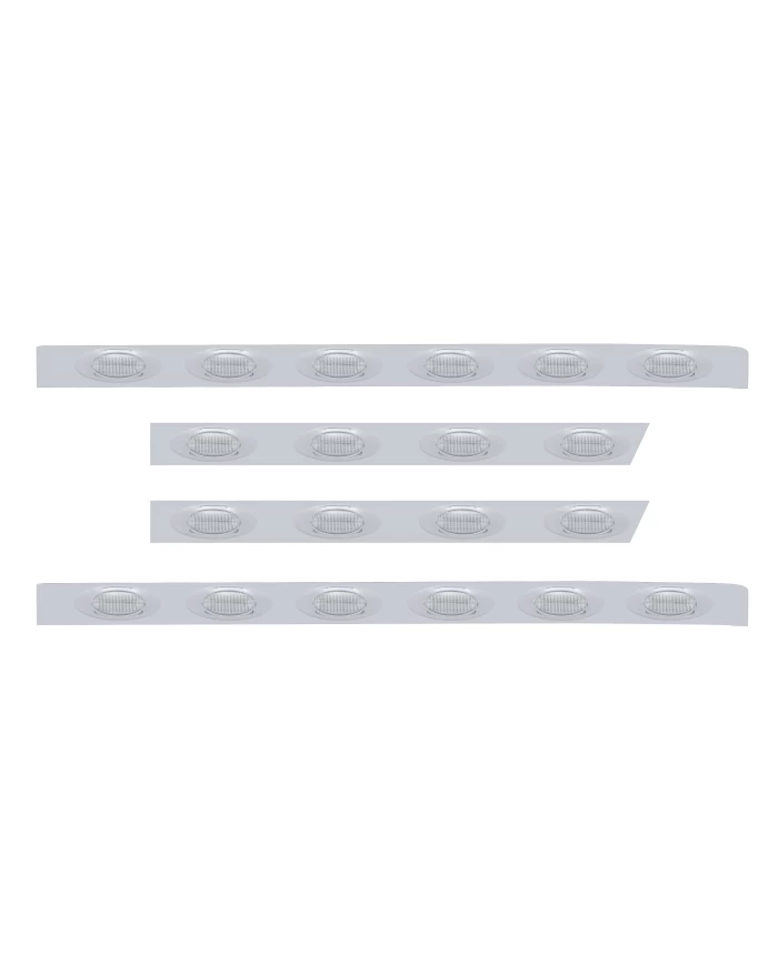 (BULK) S.S. PB 63ö SLEEPER LIGHT PANEL W/ TWENTY 12 AMBER LED "PHAMTOM I" MARKER LIGHT - CLEAR LENS (BULK) S.S. PB 63ö SLEEPER LIGHT PANEL W/ TWENTY 12 AMBER LED "PHAMTOM I" MARKER LIGHT - CLEAR LENS