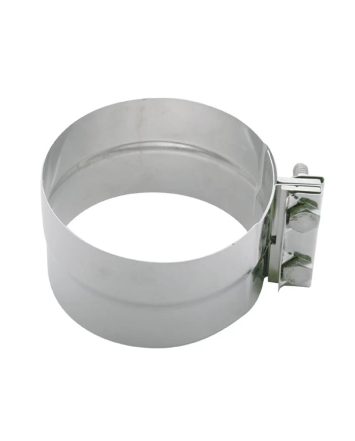 (BULK) STAINLESS STEEL 5" EXHAUST CLAMP W/ HARDWARE (BULK) STAINLESS STEEL 5" EXHAUST CLAMP W/ HARDWARE