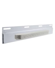 (BULK) STAINLESS STEEL TOP PLATE W/ 11 AMBER LED 17" LIGHT BAR - CLAER LENS