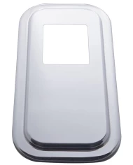 (SKPK) STAINLESS STEEL PETERBILT SHIFT PLATE COVER - SHORT HOOD