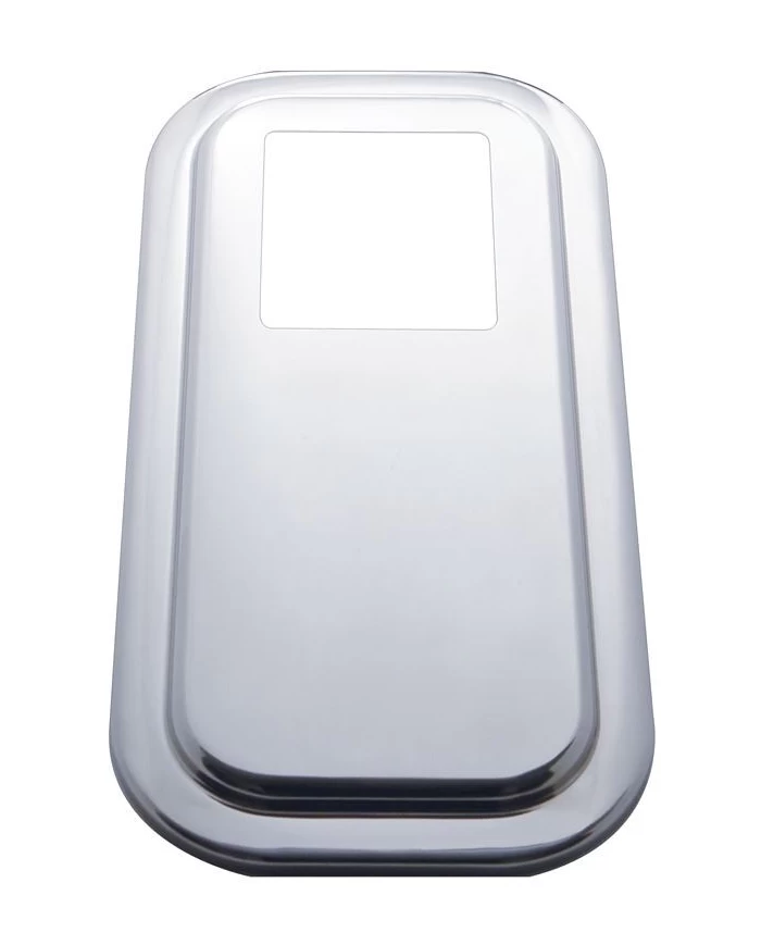 (SKPK) STAINLESS STEEL PETERBILT SHIFT PLATE COVER - EXTENDED HOOD