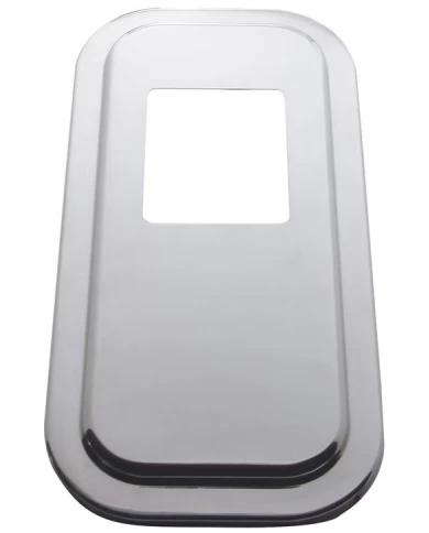 (SKPK) STAINLESS STEEL PETERBILT SHIFT PLATE COVER - 5 3/4" x 4 3/4" OPENING (SKPK) STAINLESS STEEL PETERBILT SHIFT PLATE COVER - 5 3/4" x 4 3/4" OPENING