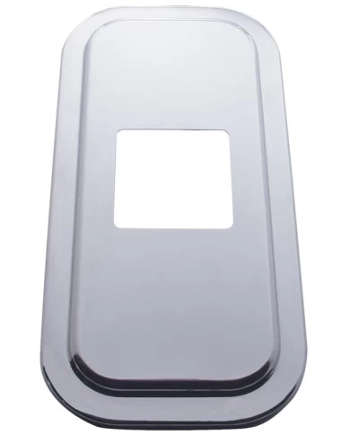 (SKPK) STAINLESS STEEL PETERBILT SHIFT PLATE COVER - 4 7/8" x 4 13/16" OPENING (SKPK) STAINLESS STEEL PETERBILT SHIFT PLATE COVER - 4 7/8" x 4 13/16" OPENING