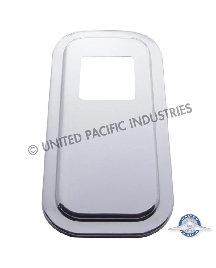 (SKPK) STAINLESS STEEL PETERBILT SHIFT PLATE COVER - 4 3/4" x 4 3/4" OPENING (SKPK) STAINLESS STEEL PETERBILT SHIFT PLATE COVER - 4 3/4" x 4 3/4" OPENING