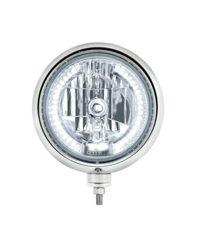UP32654-Black Guide 682-C Style Headlight H4 Bulb With 34 White LED