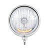 UP32655-Black Guide 682-C Style Headlight H4 Bulb With 10 Amber LED