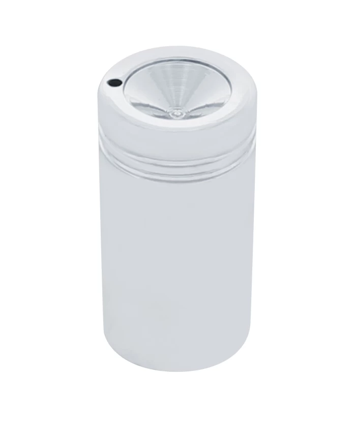 (BULK) CHROME C.B. KNOB W/O DIAMOND - INDENTED