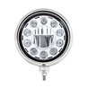 UP32659-Black Guide Headlight 11 LED Bulb - Chrome