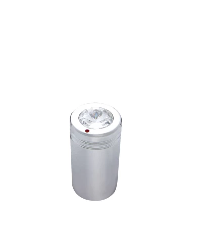 (2/CARD) CHROME C.B. KNOB W/ DIAMOND - CLEAR (2/CARD) CHROME C.B. KNOB W/ DIAMOND - CLEAR