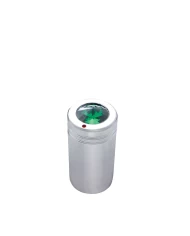 (BULK) CHROME C.B. KNOB W/ DIAMOND - GREEN