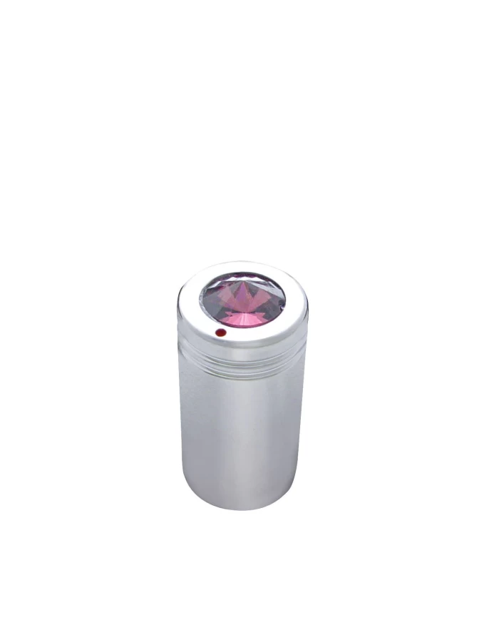 (2/CARD) CHROME C.B. KNOB W/ DIAMOND - PURPLE