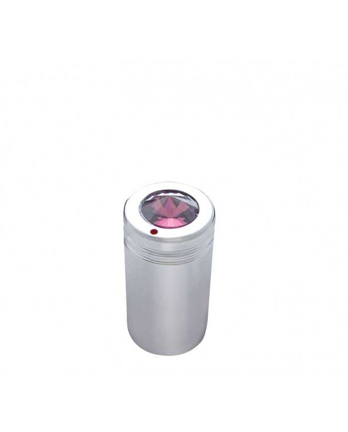 (BULK) CHROME C.B. KNOB W/ DIAMOND - PURPLE