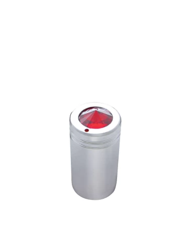 (BULK) CHROME C.B. KNOB W/ DIAMOND - RED (BULK) CHROME C.B. KNOB W/ DIAMOND - RED