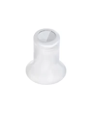 (BULK) CHROME C.B. CHANNEL KNOB W/O DIAMOND - INDENTED