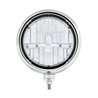 UP32661-Black Guide Headlight 5 LED Bulb - Chrome