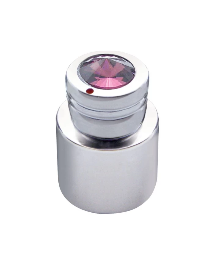 (CARD) CHROME C.B. ON/OFF/VOLUME/SQUELCH KNOB W/ DIAMOND - PURPLE