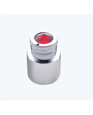 (CARD) CHROME C.B. ON/OFF/VOLUME/SQUELCH KNOB W/ DIAMOND - RED (CARD) CHROME C.B. ON/OFF/VOLUME/SQUELCH KNOB W/ DIAMOND - RED