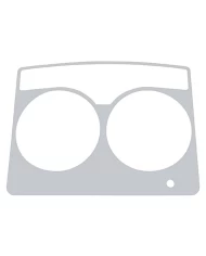 (SKPK) STAINLESS STEEL 2006+ KENWORTH SPEED/TACHOMETER PANEL TRIM