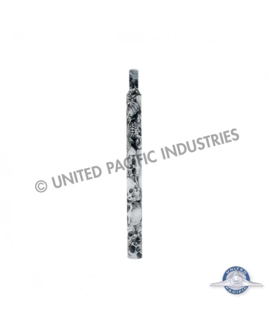 (CARD) 6" SHIFTER SHAFT EXTENDER - SKULL PATTERN WRAPPED