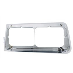 UP32704-24 LED Headlight Bezel With GloLight For 1989-2009 Freightliner FLD - Driver - Clear Lens