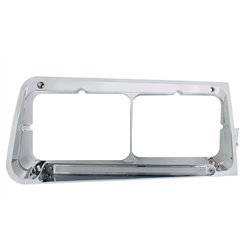 UP32705-24 LED Headlight Bezel With GloLight For 1989-2009 Freightliner FLD - Passenger - Clear Lens