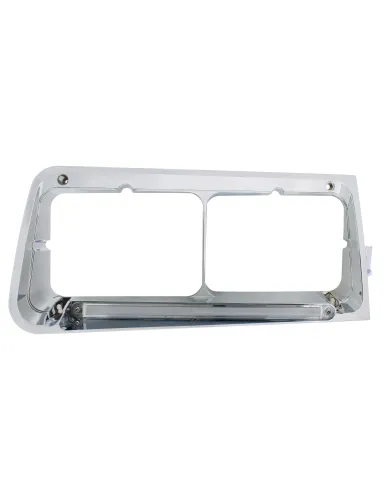 UP32705-24 LED Headlight Bezel With GloLight For 1989-2009 Freightliner FLD - Passenger - Clear Lens
