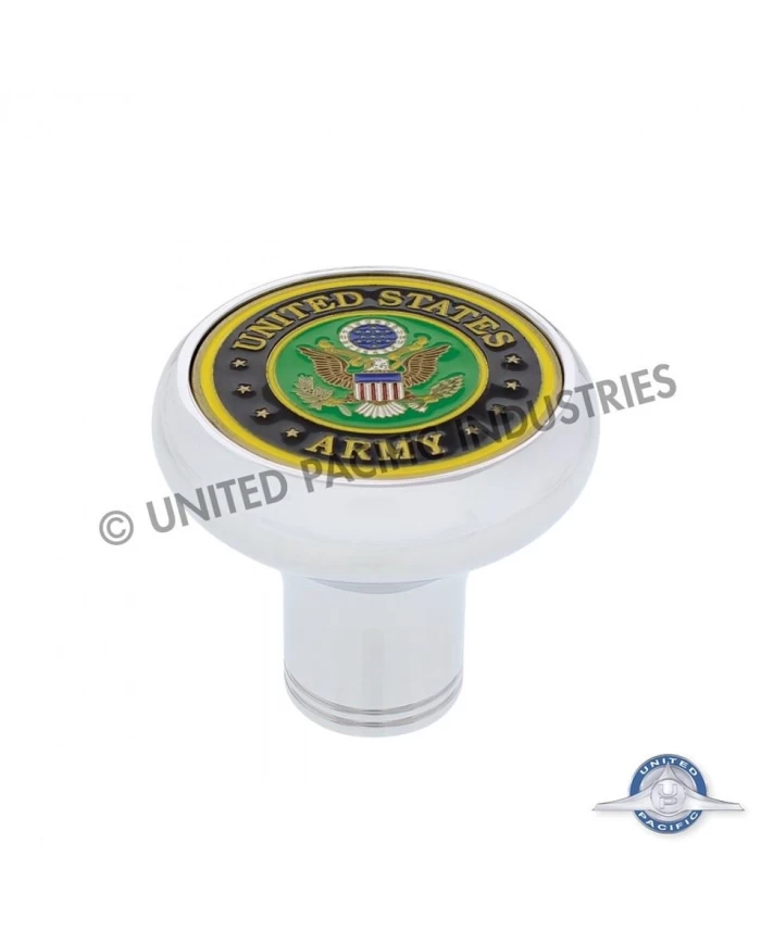 (CARD) DELUXE AIR VALVE KNOB - ARMY MEDALLION