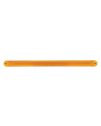 UP32706-24 LED Dual Function 12" GloLight Bar With Bezel - Amber LED/Amber Lens