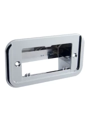 (CARD) CHROME PLASTIC PETERBILT ASH TRAY TRIM (CARD) CHROME PLASTIC PETERBILT ASH TRAY TRIM