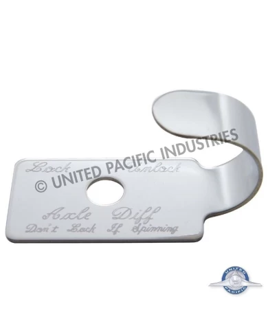 (SKPK) STAINLESS STEEL PETERBILT 379 "AXLE DIFFERENTIAL" SWITCH GUARD (SKPK) STAINLESS STEEL PETERBILT 379 "AXLE DIFFERENTIAL" SWITCH GUARD