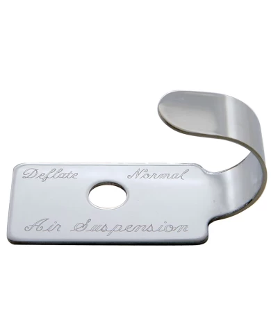 (SKPK) STAINLESS STEEL PETERBILT 379 "AIR SUSPENSION" SWITCH GUARD (SKPK) STAINLESS STEEL PETERBILT 379 "AIR SUSPENSION" SWITCH GUARD
