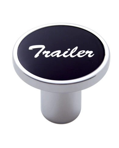 (CARD) CHROME AIR VALVE KNOB W/ "TRAILER" ALUMINUM STICKER - BLACK (CARD) CHROME AIR VALVE KNOB W/ "TRAILER" ALUMINUM STICKER - BLACK