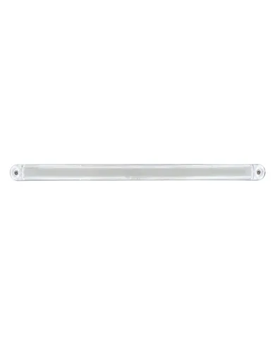 UP32709-24 LED Dual Function 12" GloLight Bar With Bezel - Red LED/Clear Lens