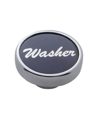 (CARD) CHROME DASH KNOB W/ ALUMINUM "WASHER" STICKER - BLACK (CARD) CHROME DASH KNOB W/ ALUMINUM "WASHER" STICKER - BLACK