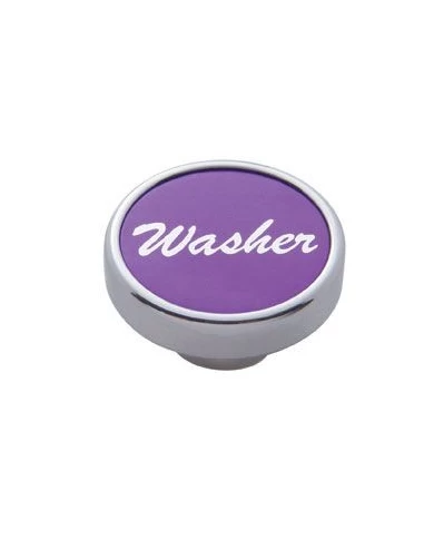 (CARD) CHROME DASH KNOB W/ ALUMINUM "WASHER" STICKER - PURPLE (CARD) CHROME DASH KNOB W/ ALUMINUM "WASHER" STICKER - PURPLE