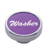 (CARD) CHROME DASH KNOB W/ ALUMINUM "WASHER" STICKER - PURPLE