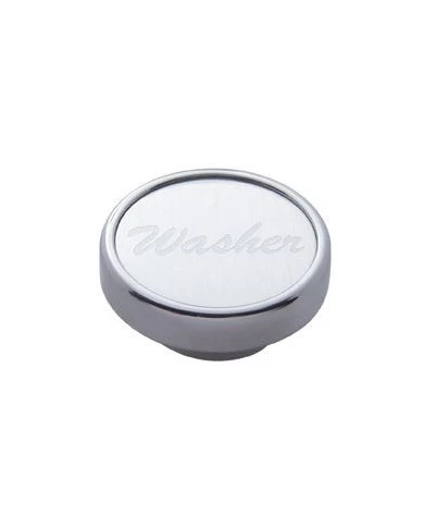 (CARD) CHROME DASH KNOB W/ ALUMINUM "WASHER" STICKER - SILVER (CARD) CHROME DASH KNOB W/ ALUMINUM "WASHER" STICKER - SILVER