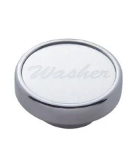 (CARD) CHROME DASH KNOB W/ ALUMINUM "WASHER" STICKER - SILVER