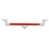 UP32711-Chrome Hood Emblem Trim With 24 LED GloLight Bar For Kenworth - Red LED/Red Lens