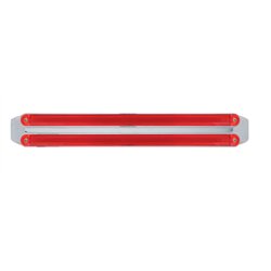 UP32719-Dual 24 LED Dual Function 12" GloLight Bar With Bezel - Red LED/Red Lens