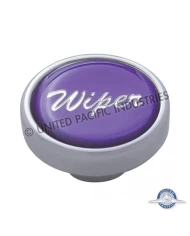 (CARD) CHROME DASH KNOB W/ GLOSSY "WIPER" STICKER - PURPLE (CARD) CHROME DASH KNOB W/ GLOSSY "WIPER" STICKER - PURPLE