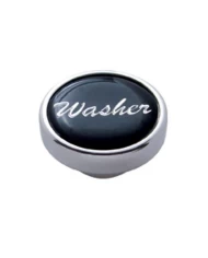 (CARD) CHROME DASH KNOB W/ GLOSSY "WASHER" STICKER - BLACK (CARD) CHROME DASH KNOB W/ GLOSSY "WASHER" STICKER - BLACK