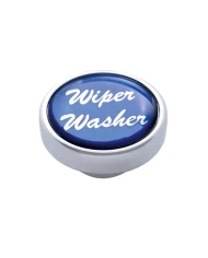 (CARD) CHROME AIR VALVE KNOB W/ GLOSSY "WIPER/WASHER" STICKER - BLUE (CARD) CHROME AIR VALVE KNOB W/ GLOSSY "WIPER/WASHER" STICKER - BLUE