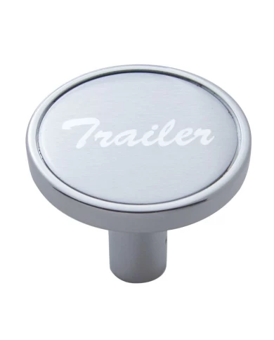 (CARD) CHROME LONG PIN MOUNT AIR VALVE KNOB W/ ALUMINUM "TRAILER" STICKER - SILVER (CARD) CHROME LONG PIN MOUNT AIR VALVE KNOB W/ ALUMINUM "TRAILER" STICKER - SILVER